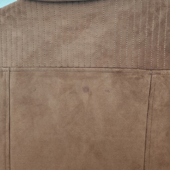 Betabrand Women’s Vegan-Suede Moto Jacket Large - Picture 6 of 7